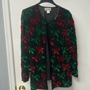 Laurence Kazar Sequin/Beaded Jacket-1X(Plus)
